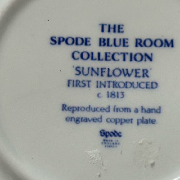 The Spode  Blue Room Collection, Sunflower Dish - Picture 6 of 10